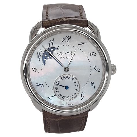 hermes moon phase watch|hermes arceau la lune watch.